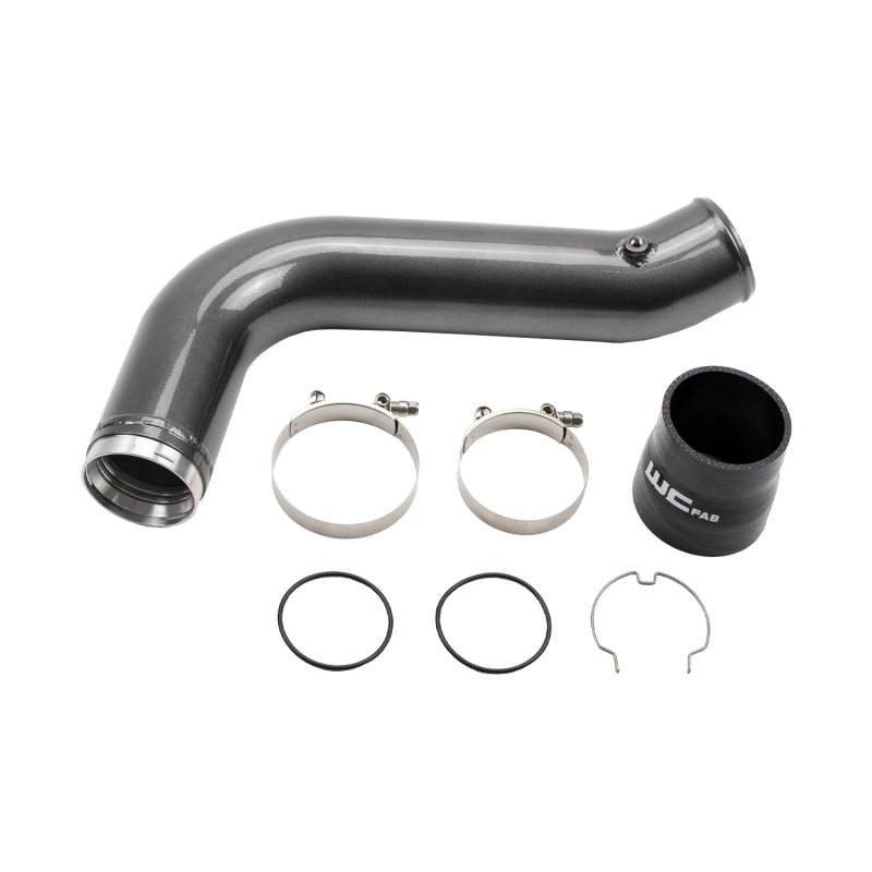 Chevrolet Silverado 3500 HD Intercooler Pipe - Passenger Side - Wehrli - 3.5in High Flow - Kiwi Green - `17-`19