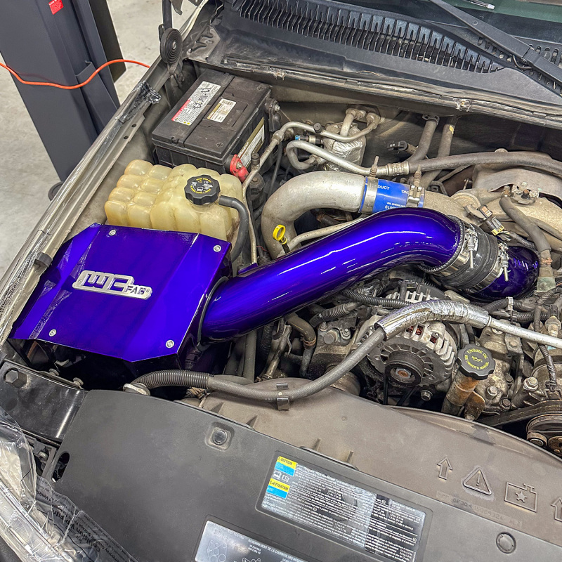 Chevrolet Silverado 3500 Performance Air Intake - Wehrli - High Flow Intake Horn - Deore Gold - `01-`04
