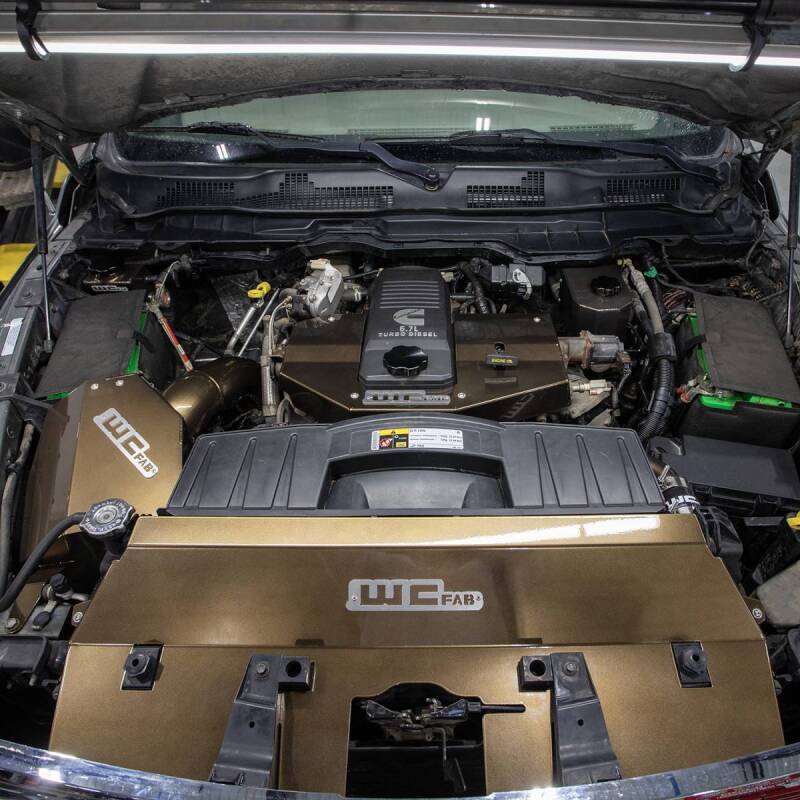 Ram 3500 Radiator Cover - Wehrli - Fabricated Aluminum - Bengal Grey - `10-`12