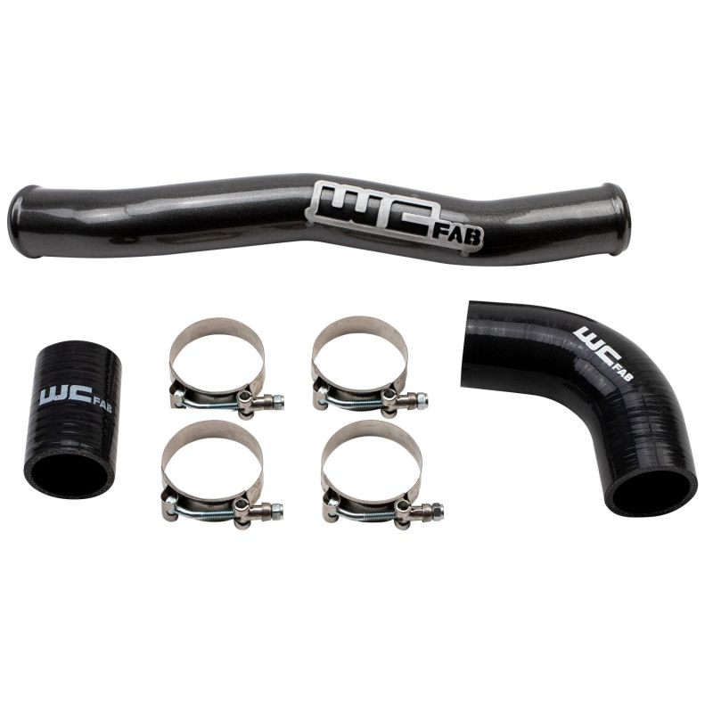 Chevrolet Silverado 2500 Upper Coolant Pipe - Wehrli - Fabricated Aluminum - WCFab Grey - `20-`25