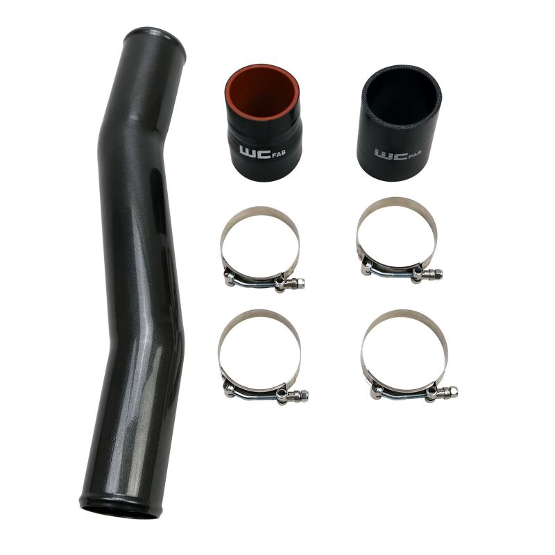 Dodge Ram Intercooler Pipe - Passenger Side - Wehrli - 3in Replacement - Gloss Black - `03-`07