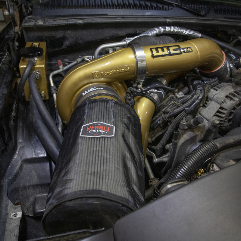 Chevrolet Duramax Twin Turbo Kit - Wehrli - S400/Stock - Bronze Chrome - `01-`04