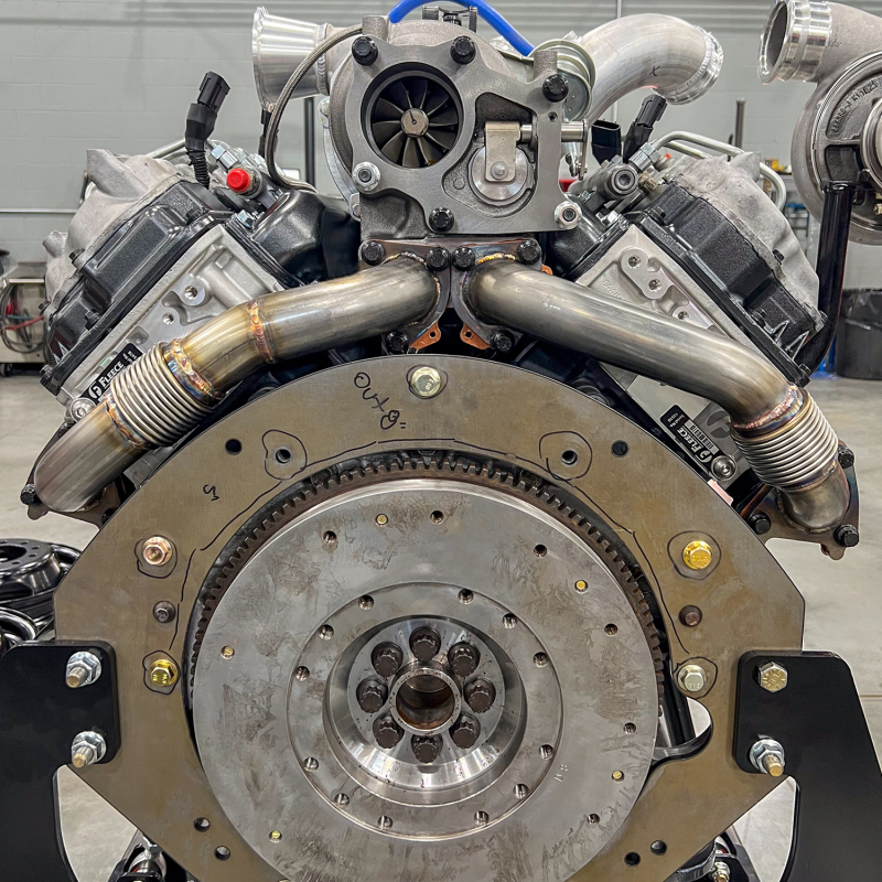 Chevrolet Silverado Performance Exhaust - Wehrli - Stainless Up Pipe Kit w/Gaskets (Twin Turbo) - `01-`04