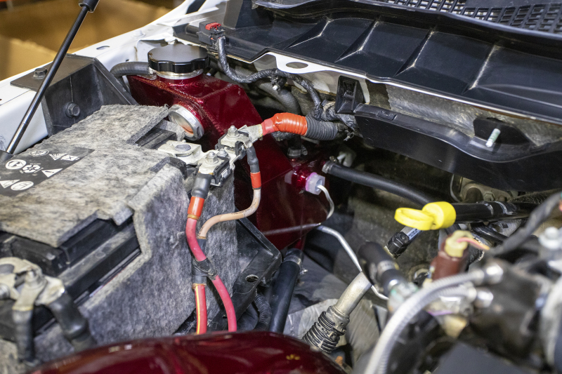 Dodge 6.7L Cummins Coolant Tank Kit - Wehrli - OEM Placement - Illusion Blueberry - `13-`18