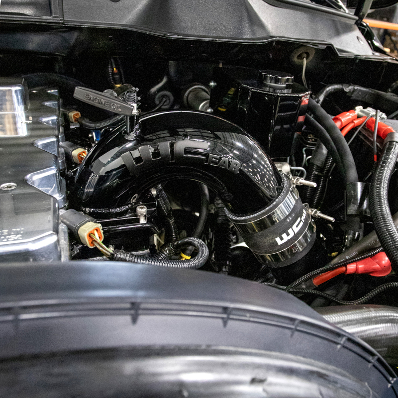 Dodge Ram 2500 Performance Air Intake - Wehrli - Stage 2 High Flow Intake Bundle - Gloss Black - Bronze Chrome - `03-`07
