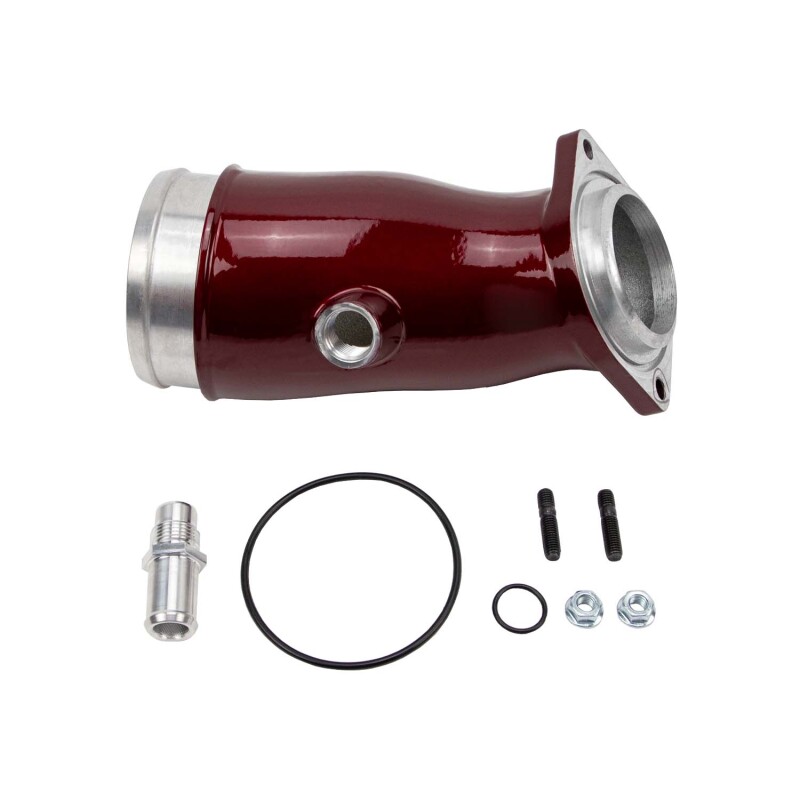 GMC 3500 HD Performance Air Intake - Wehrli - High Flow Cast Aluminum Turbo Intake Horn - WCFab Red - `17-`24