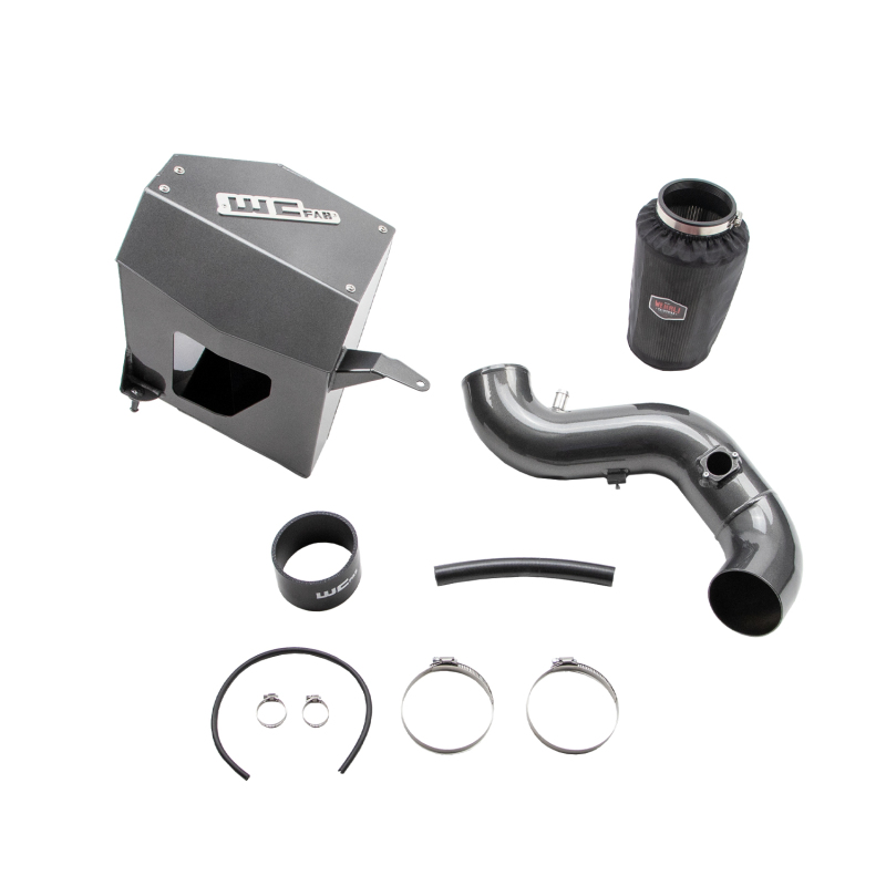 Dodge Ram Performance Air Intake - Wehrli - 4in. Intake Kit with Air Box - Sparkle Bomber Orange - `10-`12