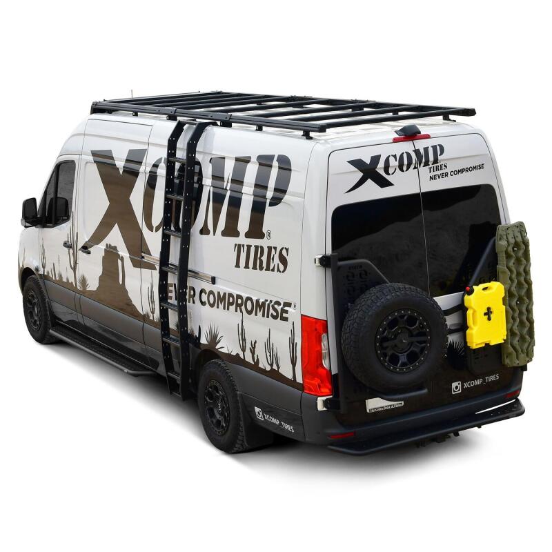 Mercedes-Benz Sprinter Roof Rack - Westin - Mesa Side Ladder - Textured Black - `19-`24