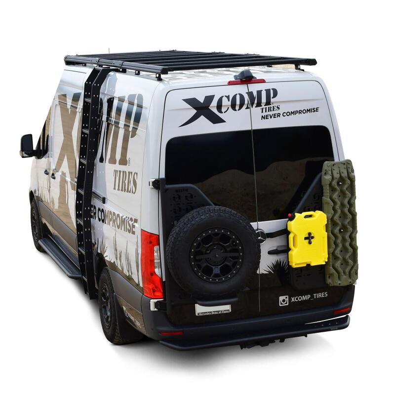 Mercedes-Benz Sprinter Roof Rack - Westin - Mesa Side Ladder - Textured Black - `19-`24