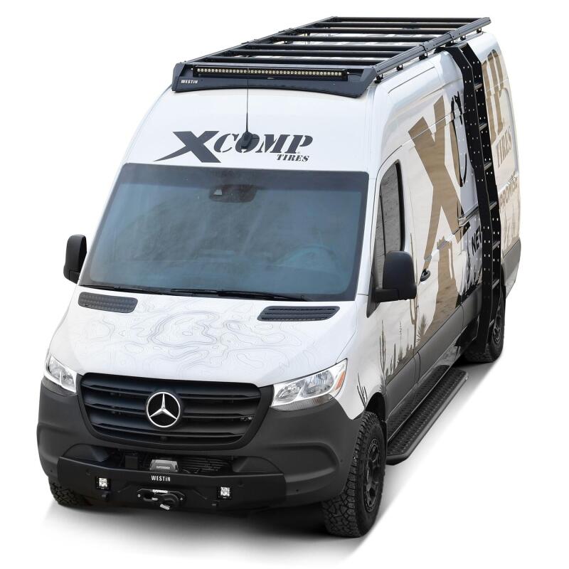 Mercedes-Benz Sprinter Roof Rack - Westin - Mesa Side Ladder - Textured Black - `19-`24