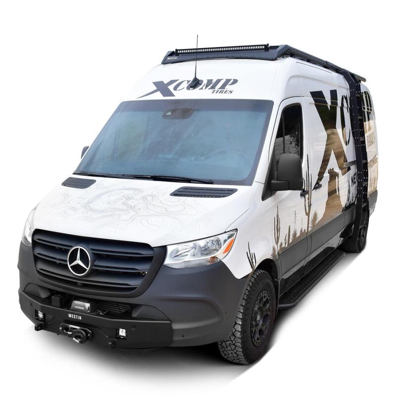 Mercedes-Benz Sprinter Roof Rack - Westin - Mesa Side Ladder - Textured Black - `19-`24