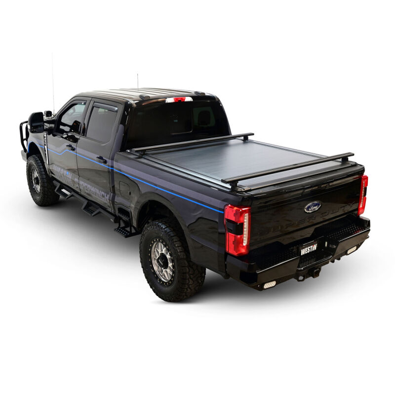 Ford F-350 Electric Retractable Tonneau Cover - Westin - Power Retractable - Black - `17-`26