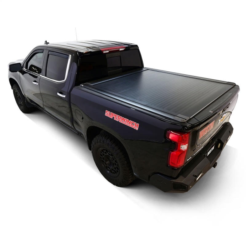 GMC Sierra 1500 Electric Retractable Tonneau Cover - Westin - Black - `19-`26