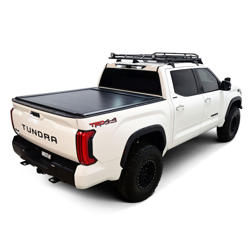 Toyota Tundra Tonneau Cover - Westin - Manual Retractable - Black - `22-`26