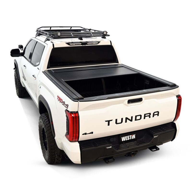 Toyota Tundra Tonneau Cover - Westin - Manual Retractable - Black - `22-`26