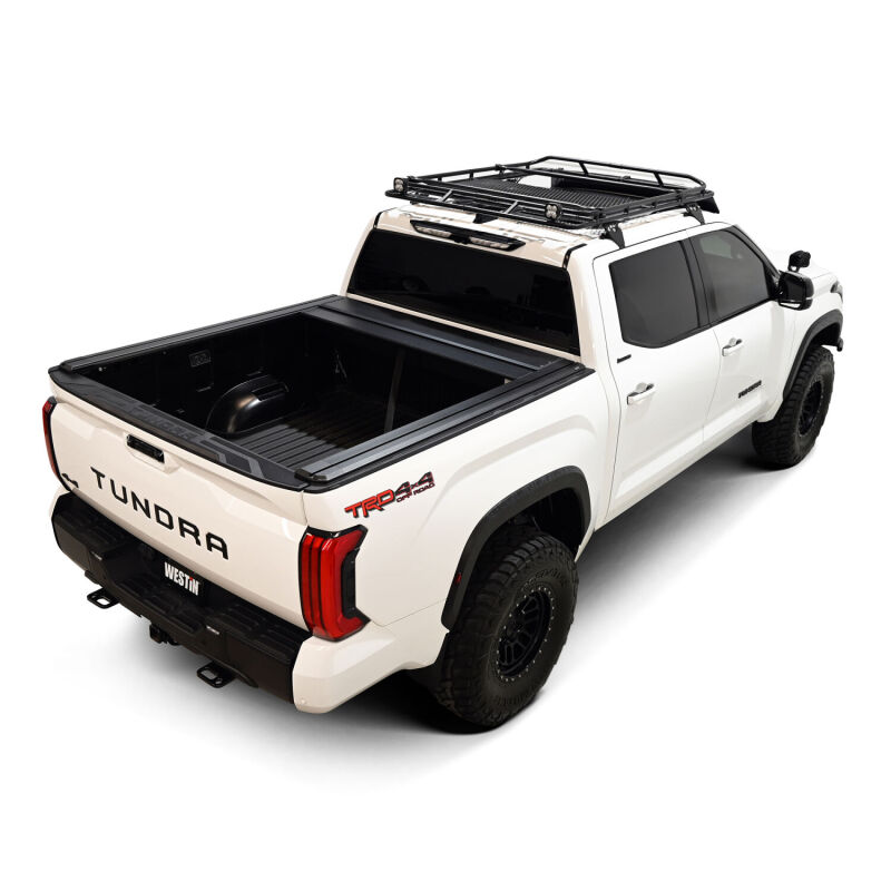 Toyota Tundra Tonneau Cover - Westin - Manual Retractable - Black - `22-`26