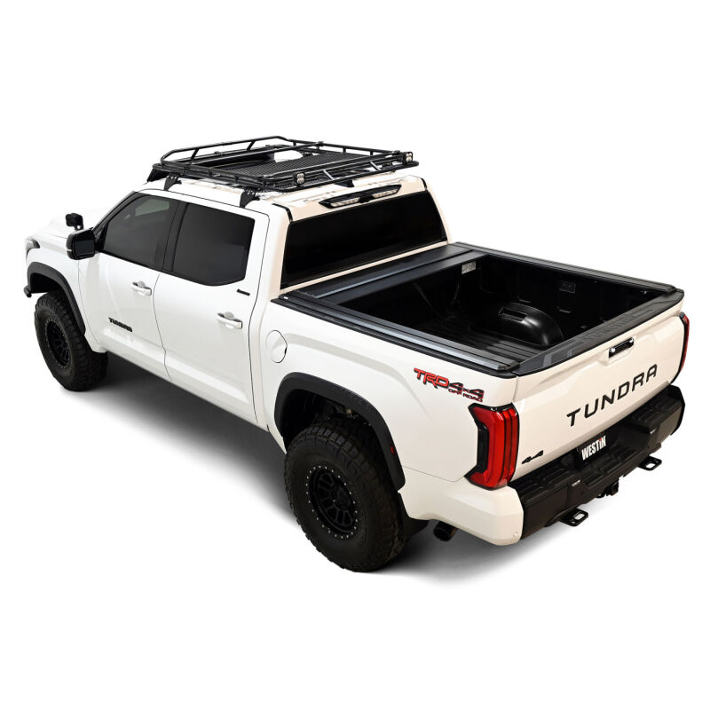 Toyota Tundra Tonneau Cover - Westin - Manual Retractable - Black - `22-`26