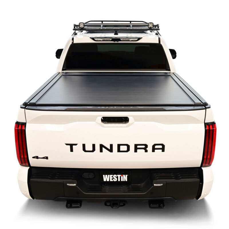 Toyota Tundra Tonneau Cover - Westin - Manual Retractable - Black - `22-`26