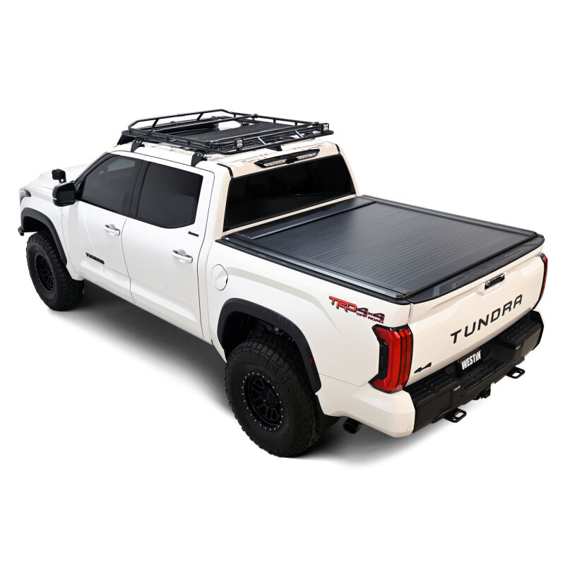 Toyota Tundra Tonneau Cover - Westin - Manual Retractable - Black - `22-`26