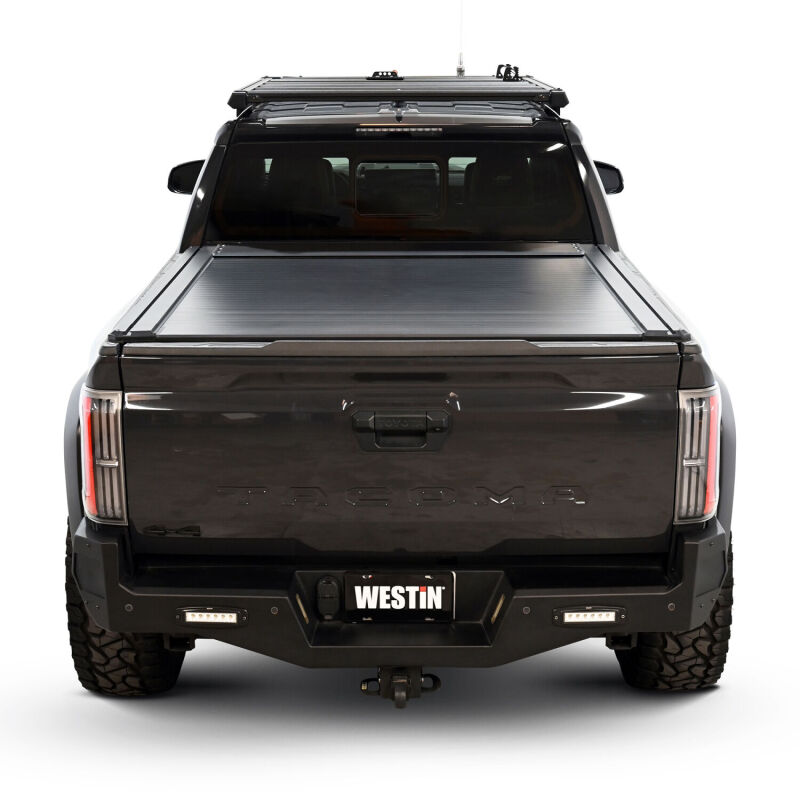 Toyota Tacoma Tonneau Cover - Westin - Manual Retractable - Black - `24-`26