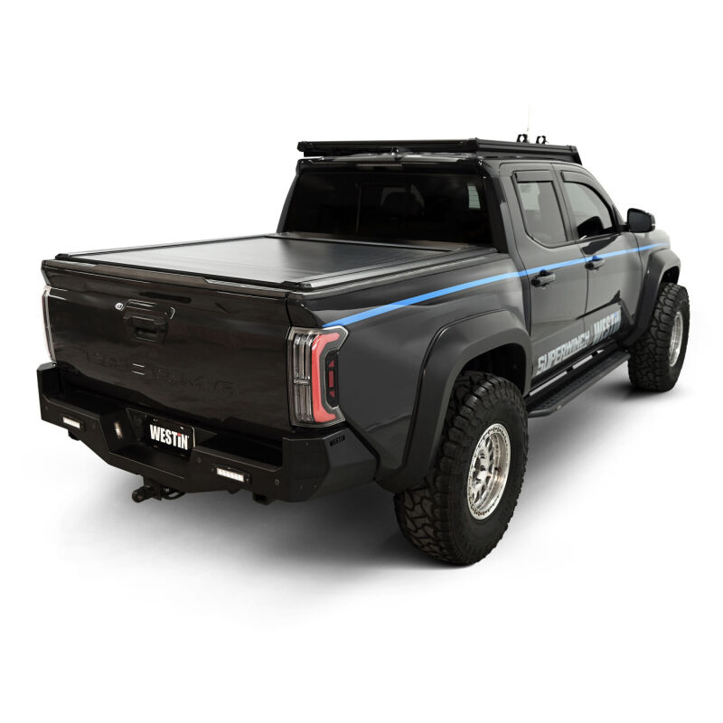 Toyota Tacoma Tonneau Cover - Westin - Manual Retractable - Black - `24-`26