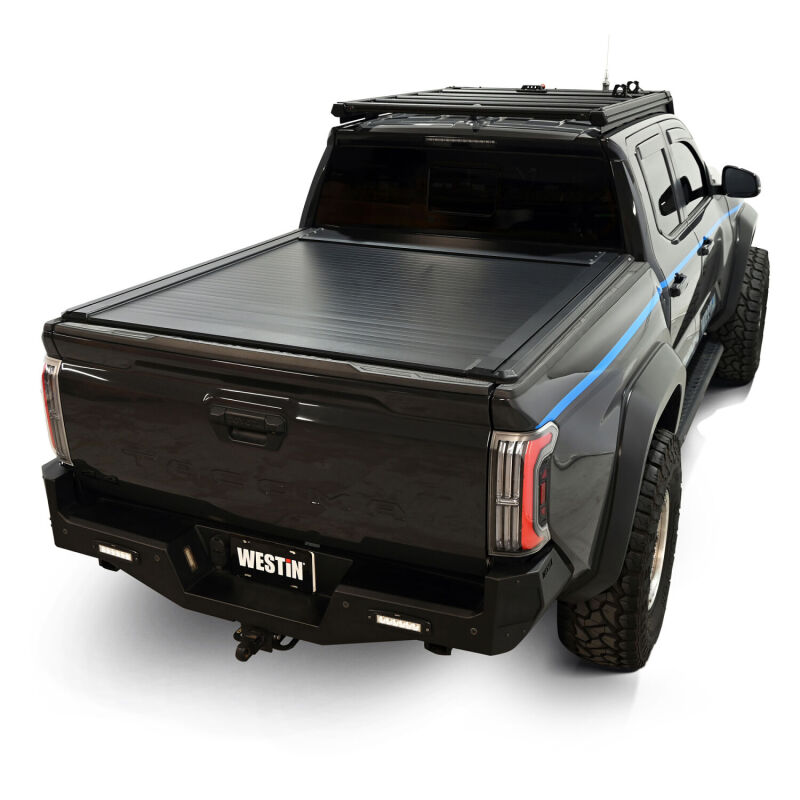 Toyota Tacoma Tonneau Cover - Westin - Manual Retractable - Black - `24-`26
