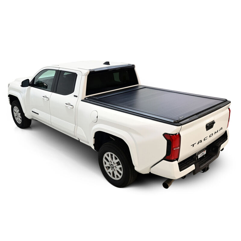 Toyota Tacoma Manual Retractable Tonneau Cover - Westin - Black - `24-`26