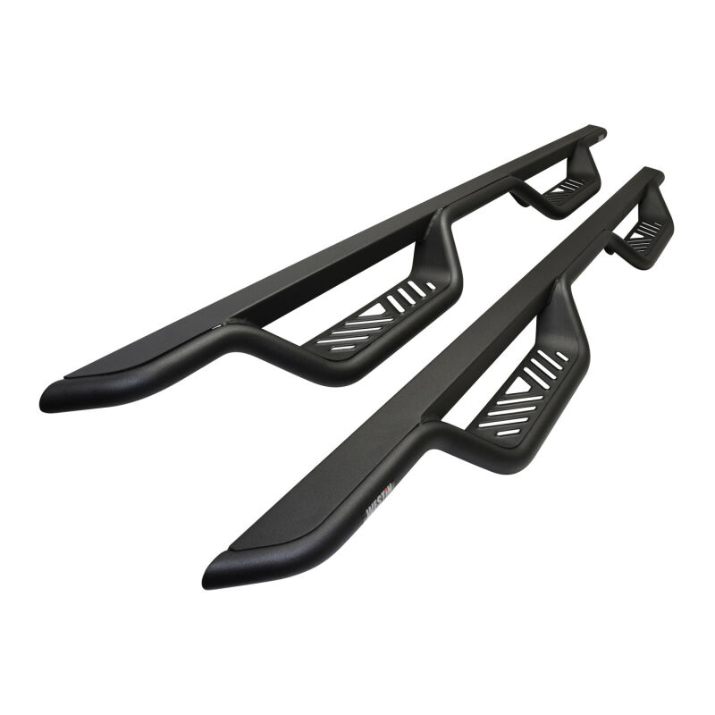 GMC Sierra Nerf Step Bars - Westin - Outlaw Drop, 4 in Drop, Cab Length - Textured Black - `14-`18