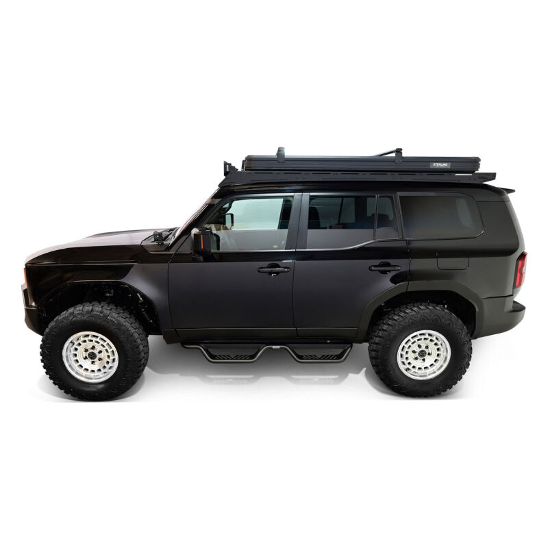 Toyota Land Cruiser Nerf Bars - Westin - Outlaw Drop - Textured Black - `24-`26