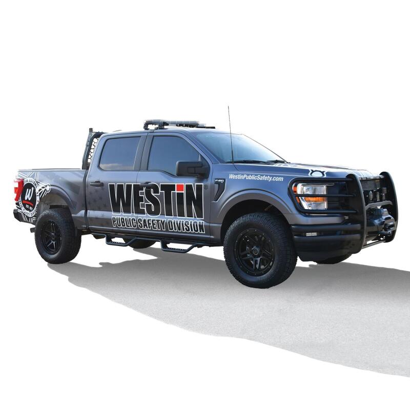 Ford F-150 Nerf Step Bars - Westin - Outlaw Drop - Textured Black - `15-`22