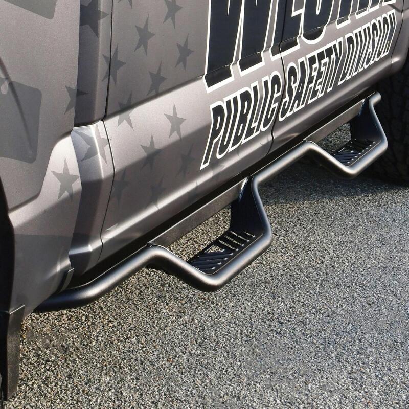 Ford F-250 Nerf Step Bars - Westin - Outlaw Drop - Textured Black - `17-`22