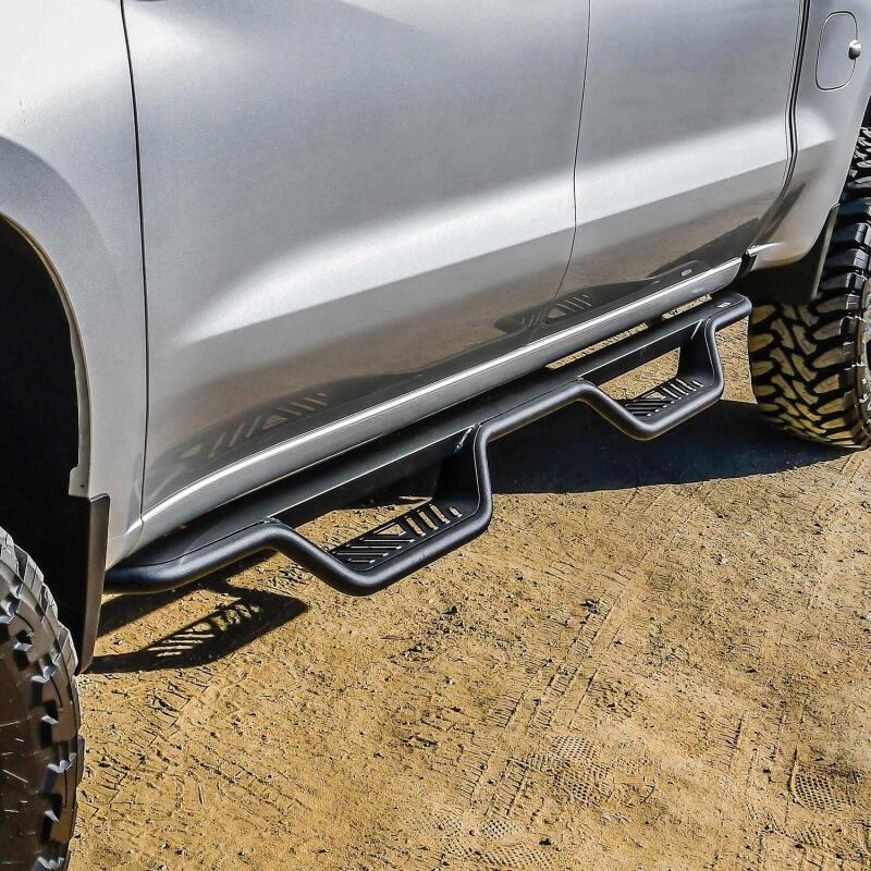GMC Sierra Nerf Step Bars - Westin - Outlaw Drop - Textured Black - `19-`22