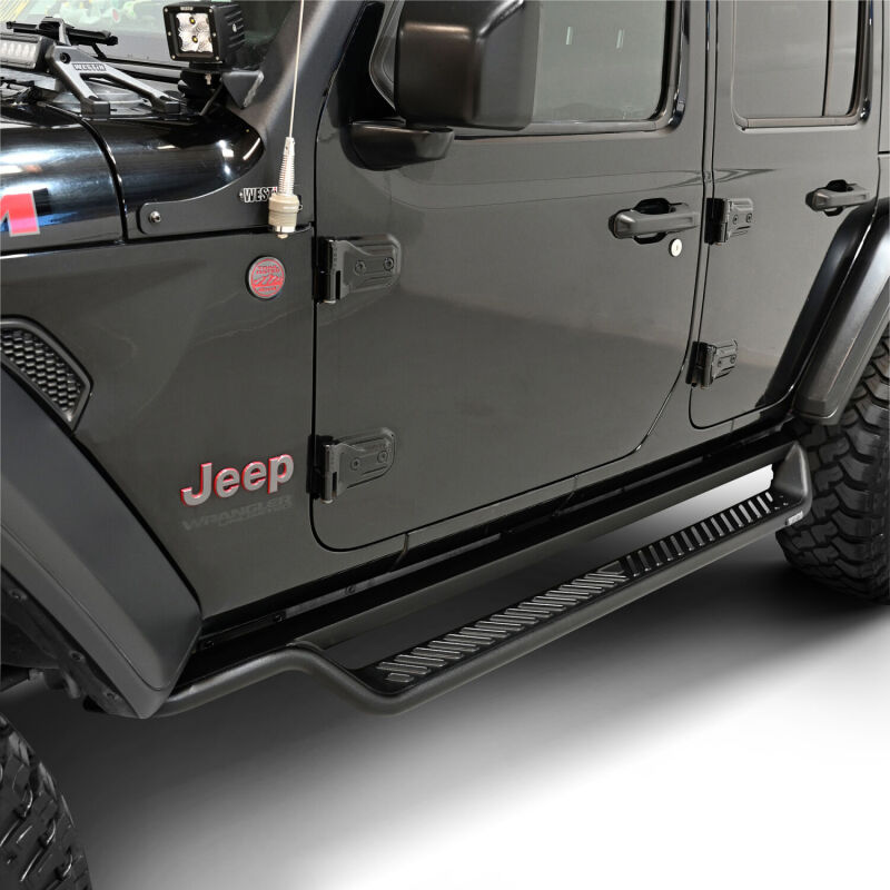Jeep Wrangler Running Boards - Westin - Outlaw Drop - Textured Black - `18-`26