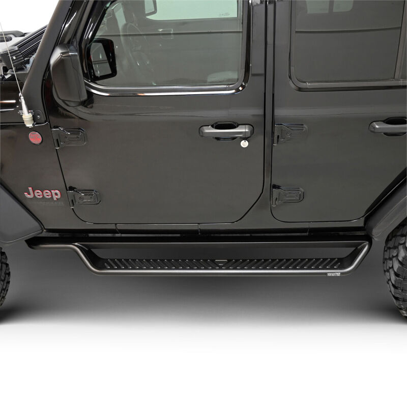 Jeep Wrangler Running Boards - Westin - Outlaw Drop - Textured Black - `18-`26
