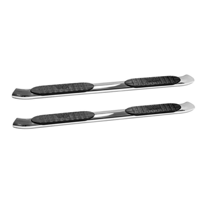 GMC Sierra 1500 Nerf Bars - Westin - PRO TRAXX 5 Oval - Polished Stainless Steel - `14-`18