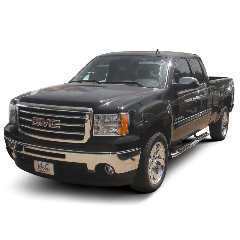 GMC Sierra 1500 Nerf Bars - Westin - PRO TRAXX 5 Oval - Polished Stainless Steel - `14-`18