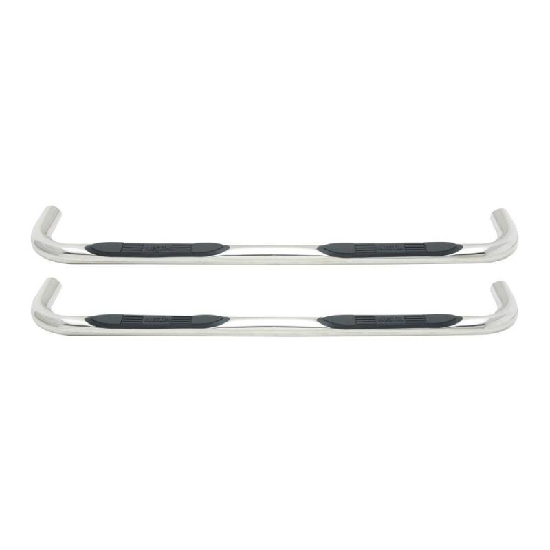 Dodge Dakota Nerf Bars - Westin - E-Series 3 Round with Dual Step Pad - Polished Stainless Steel - `05-`11