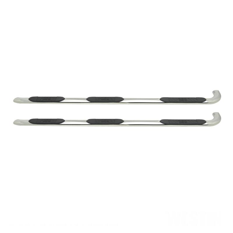 Ford F-150 Nerf Bars - Wheel to Wheel - Westin - Platinum 4 Oval WTW - Polished Stainless Steel - `15-`18