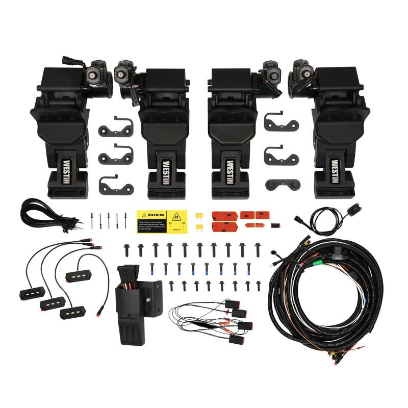 Ram 1500 Running Boards - Westin - Pro-e Power Electric, 6-inch Aluminum with LED Lighting, IP68 Motors - Textured Black - `10-`18