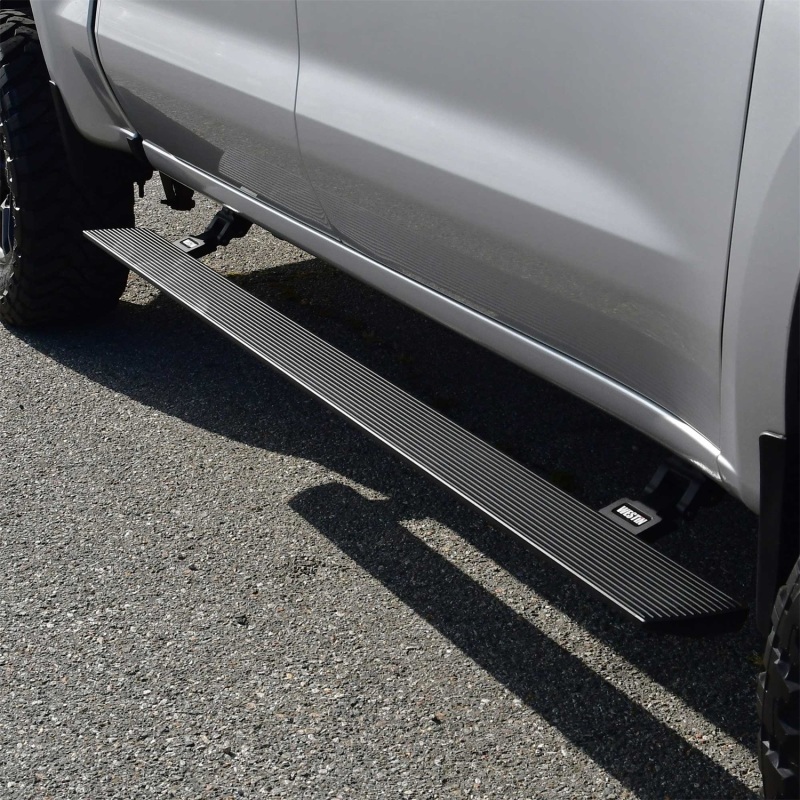 GMC Sierra Running Boards - Westin - Pro-e Electric, 6-inch Wide Aluminum - Textured Black - `19-`23