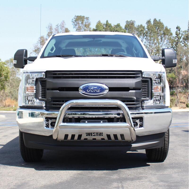 Ford F-250 Super Duty Bull Bar - Westin - E-Series - Polished Stainless Steel - `11-`16