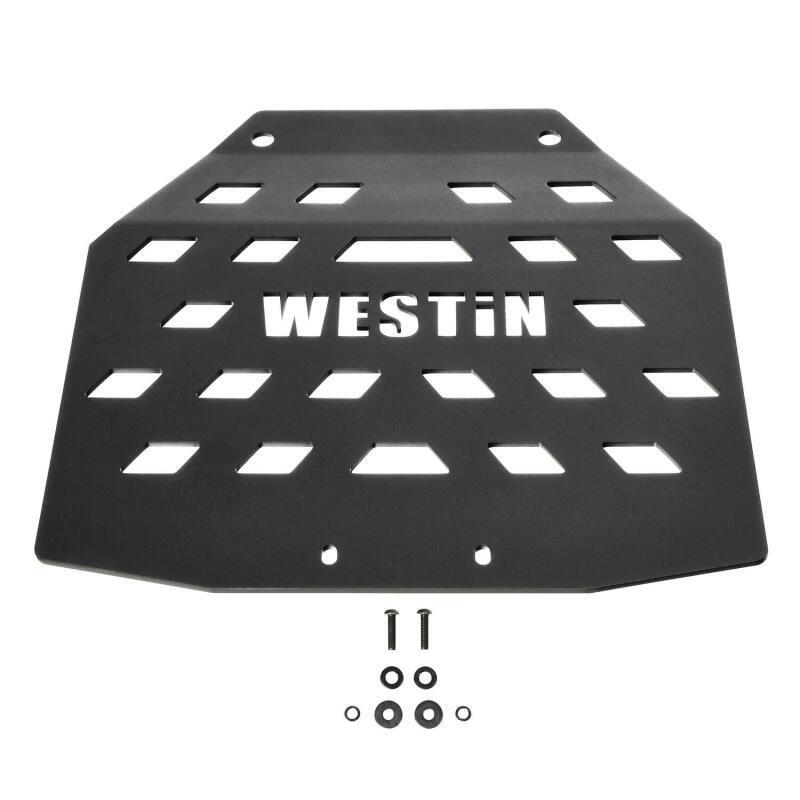 Jeep Wrangler Transfer Case Skid Plate - Westin - Textured Black - `18-`21