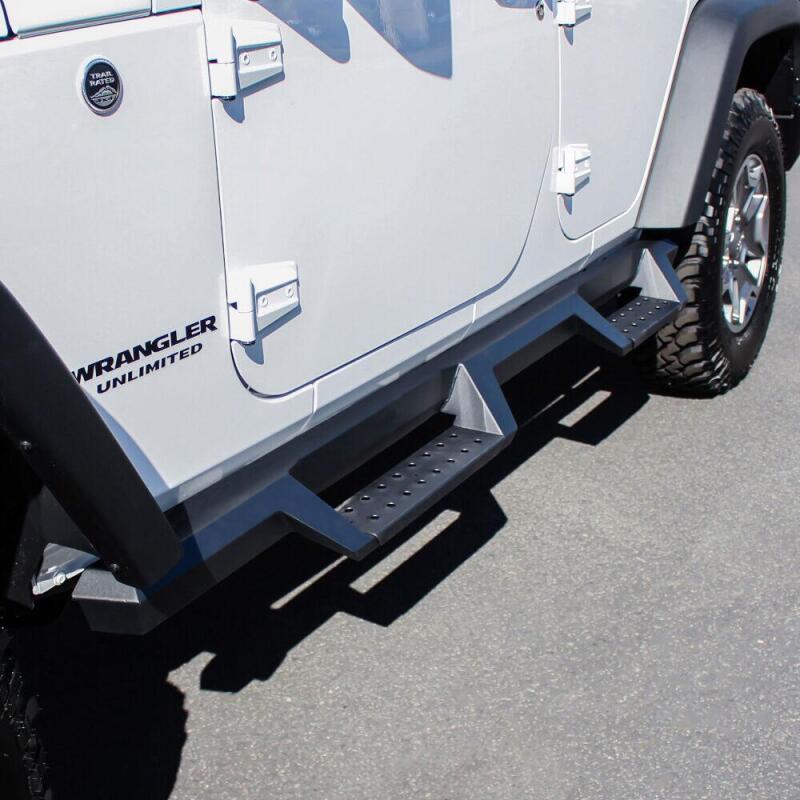 Jeep Wrangler Unlimited Nerf Bars - Westin - HDX Drop - Textured Black - `07-`17