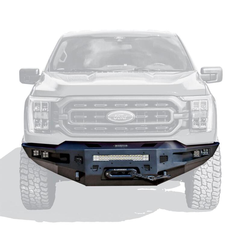Ford F-150 Bumper - Front - Westin - Pro-Series, Textured Black, Winch Capable - Black - `21-`23