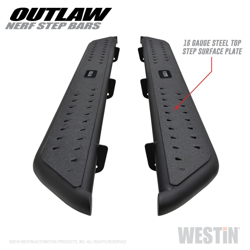 Ram 2500 Crew Cab Nerf Bars - Westin - Outlaw - Textured Black - `11-`23