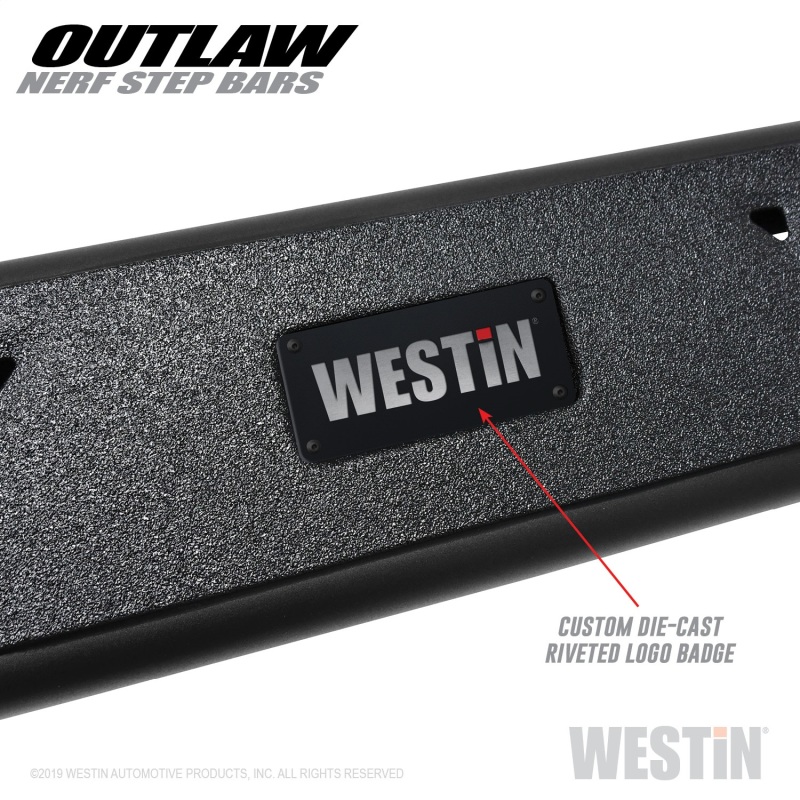 Ram 3500 Crew Cab Nerf Bars - Westin - Outlaw - Textured Black - `11-`23