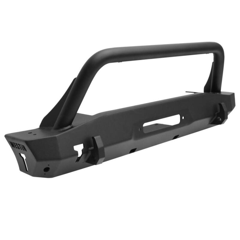 Jeep Wrangler Bumper - Front - Westin - WJ2 Stubby with Bull Bar - Textured Black - `18-`22