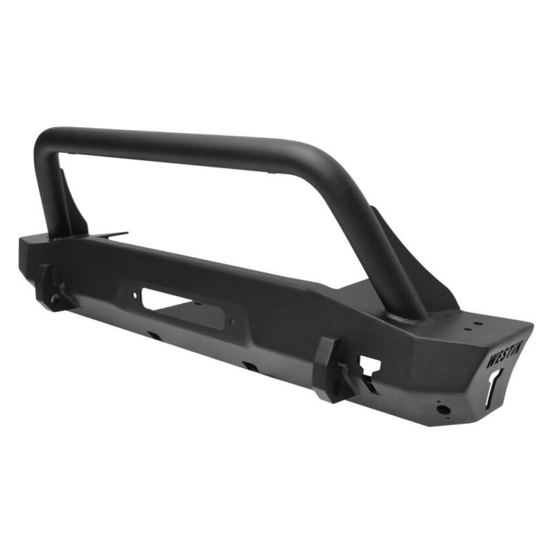 Jeep Wrangler Bumper - Front - Westin - WJ2 Stubby with Bull Bar - Textured Black - `18-`22