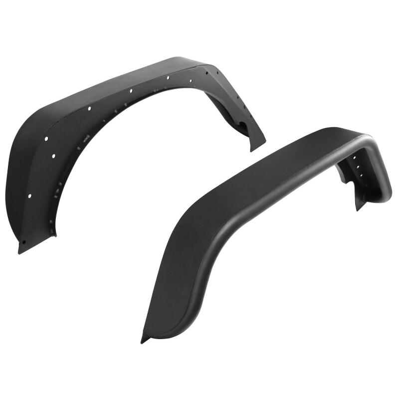 Jeep Wrangler Tube Fenders - Rear - Westin - Snyper - Textured Black - `07-`17