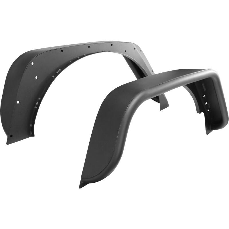 Jeep Wrangler Tube Fenders - Rear - Westin - Snyper - Textured Black - `07-`17